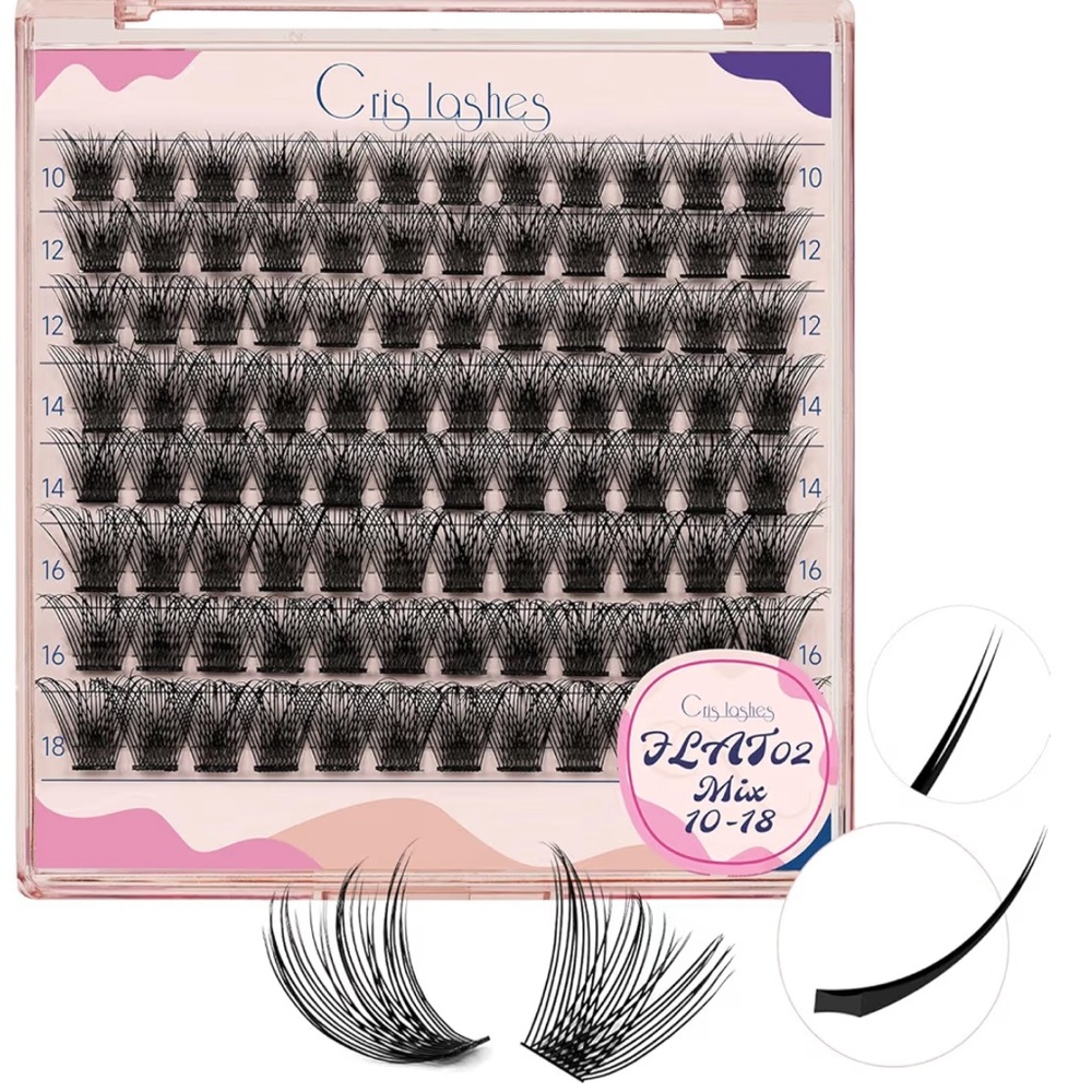 Eyelash Clusters 96Pcs, D Curl Lash 10-18mm Natural Look Individual Lashes